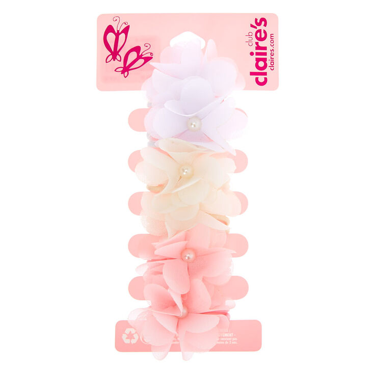 Claire's Élastiques à cheveux avec nœud en mousseline Club Claire's - Lot de 6