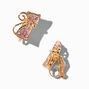 Crystal Cat Clip-On Earrings,