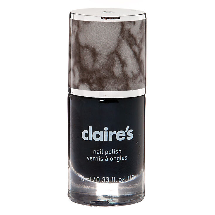 Solid Nail Polish - Marble Black,