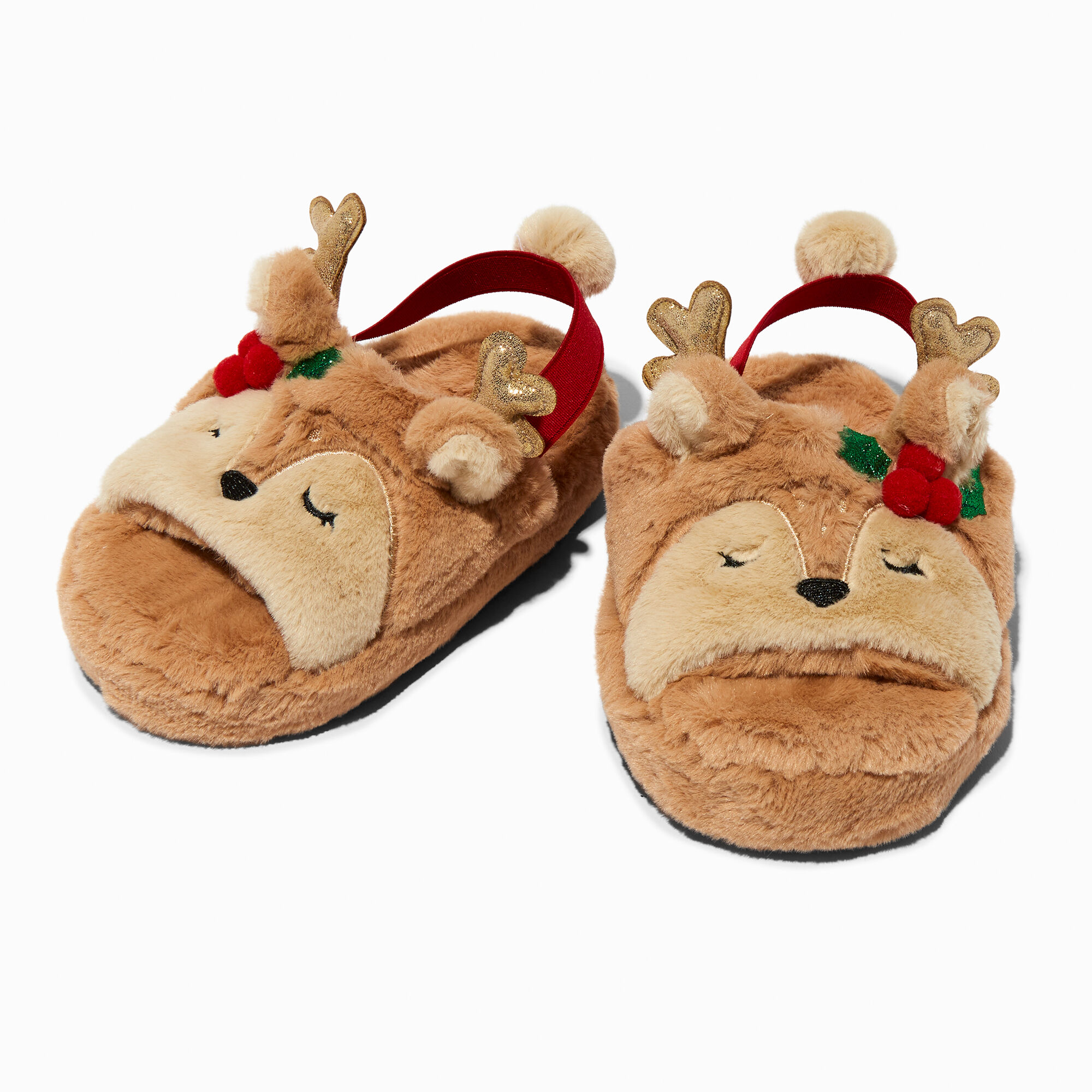 Light up reindeer slippers deals