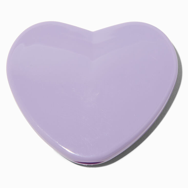 Purple Heart Compact Mirror ,