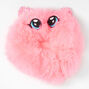 Medium Pink Furry Cat Hair Scrunchie,