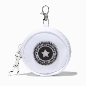 White Cord Star Pouch Keyring,
