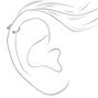 Boucles d&rsquo;oreilles pour cartilage assorties 1,2&nbsp;mm couleur titan&eacute;e et couleur argent&eacute;e - Lot de 3,