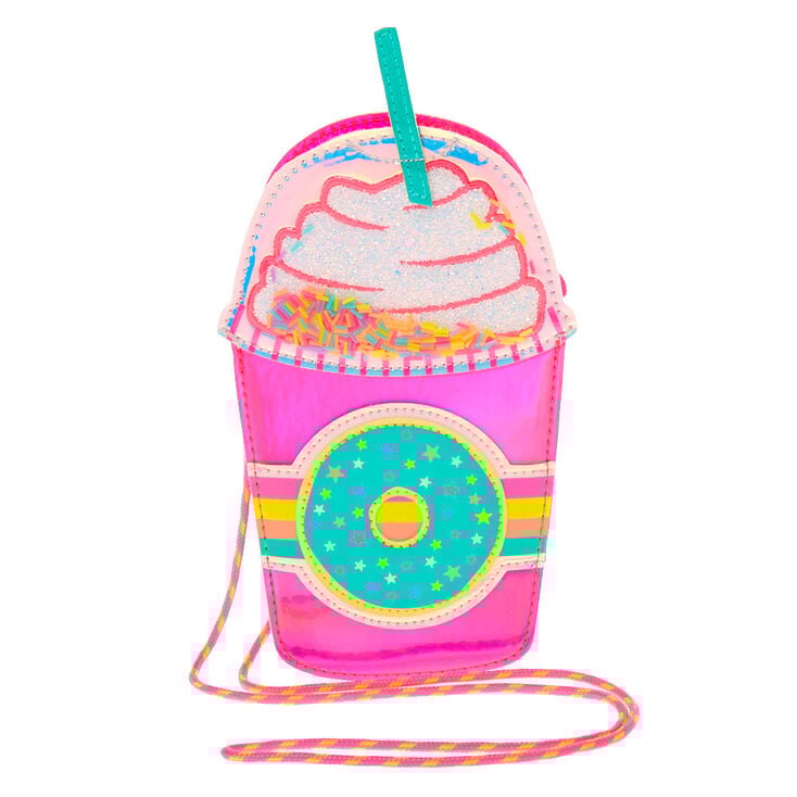 Claire's Sac à bandoulière donut vermicelles frappé - Rose