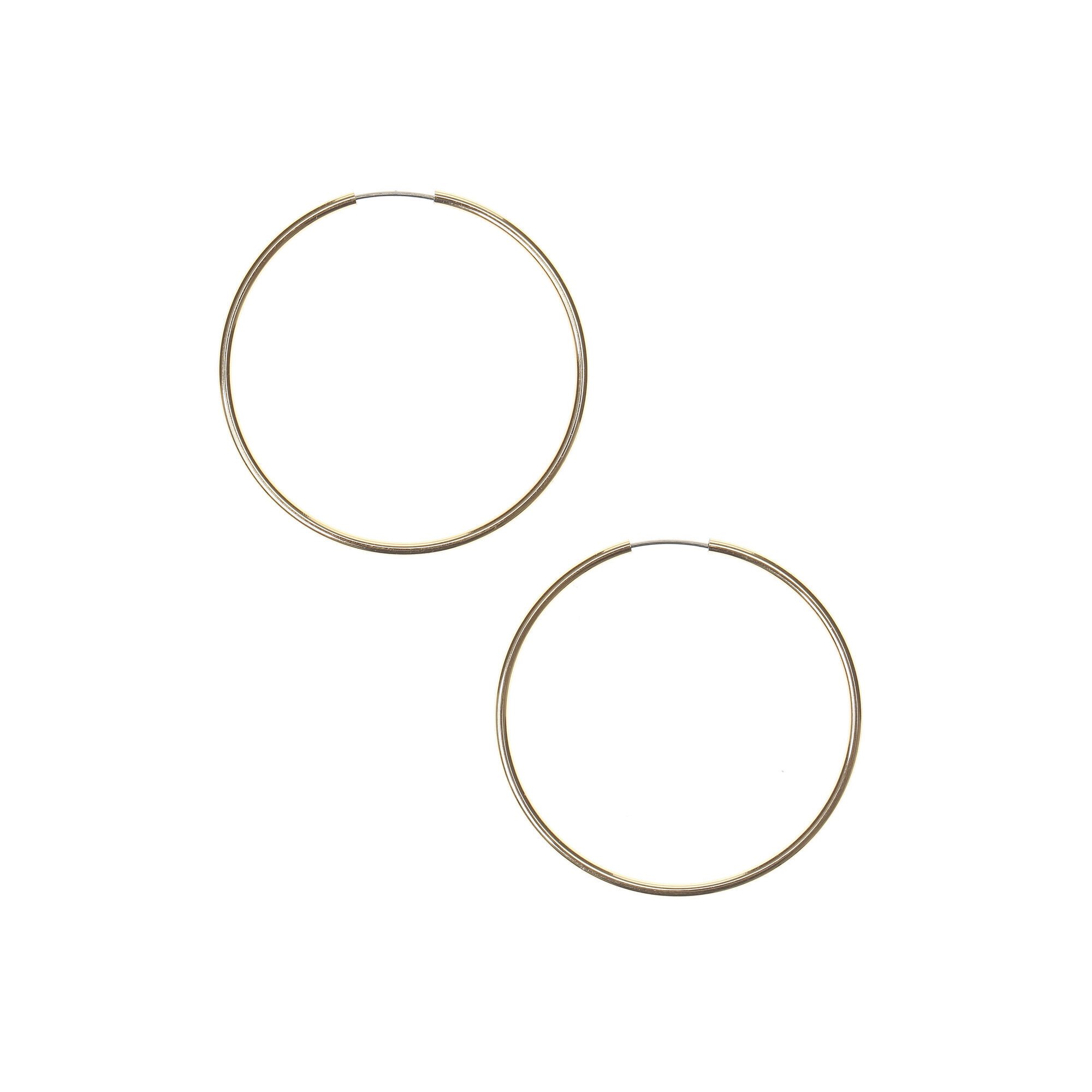 Gold-tone 40mm Hoop Earrings,