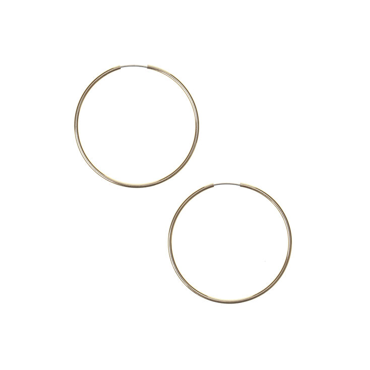 Gold-tone 40mm Hoop Earrings,