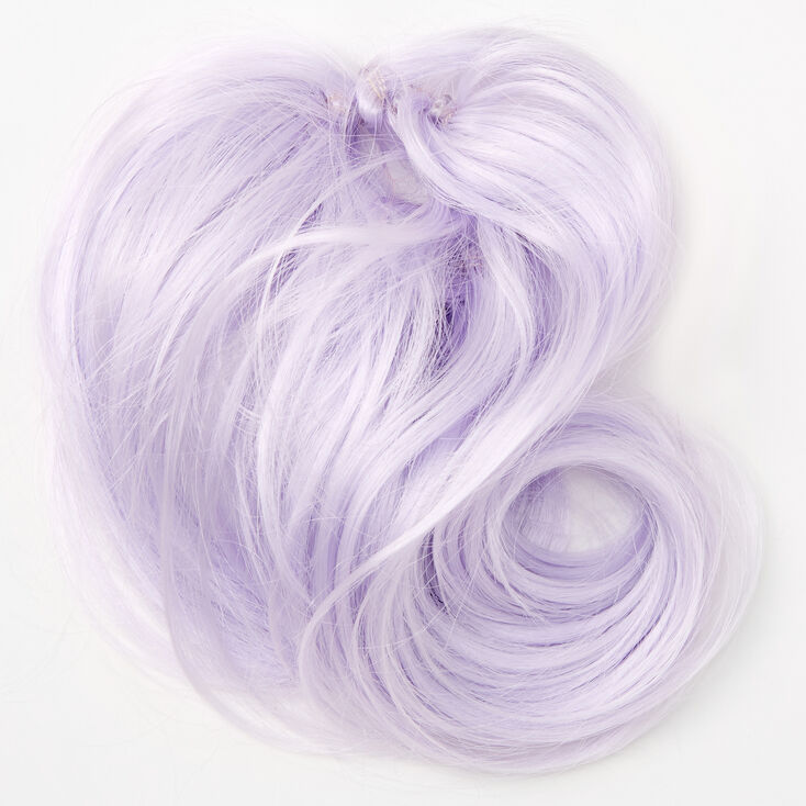 Claire's Extension en cheveux synthétiques pour chignon - Lilas
