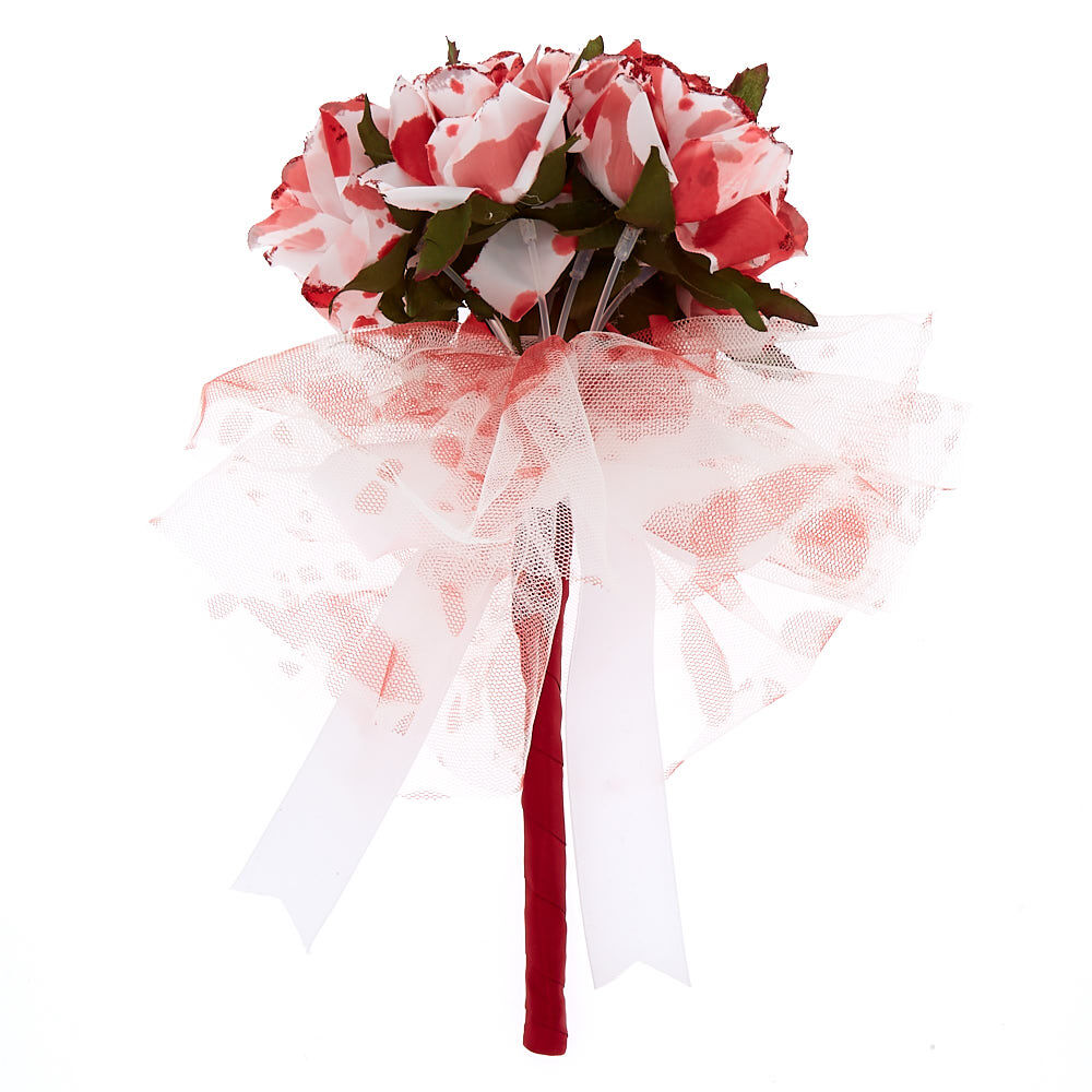 Blood Splatter Flower Bouquet - Red,
