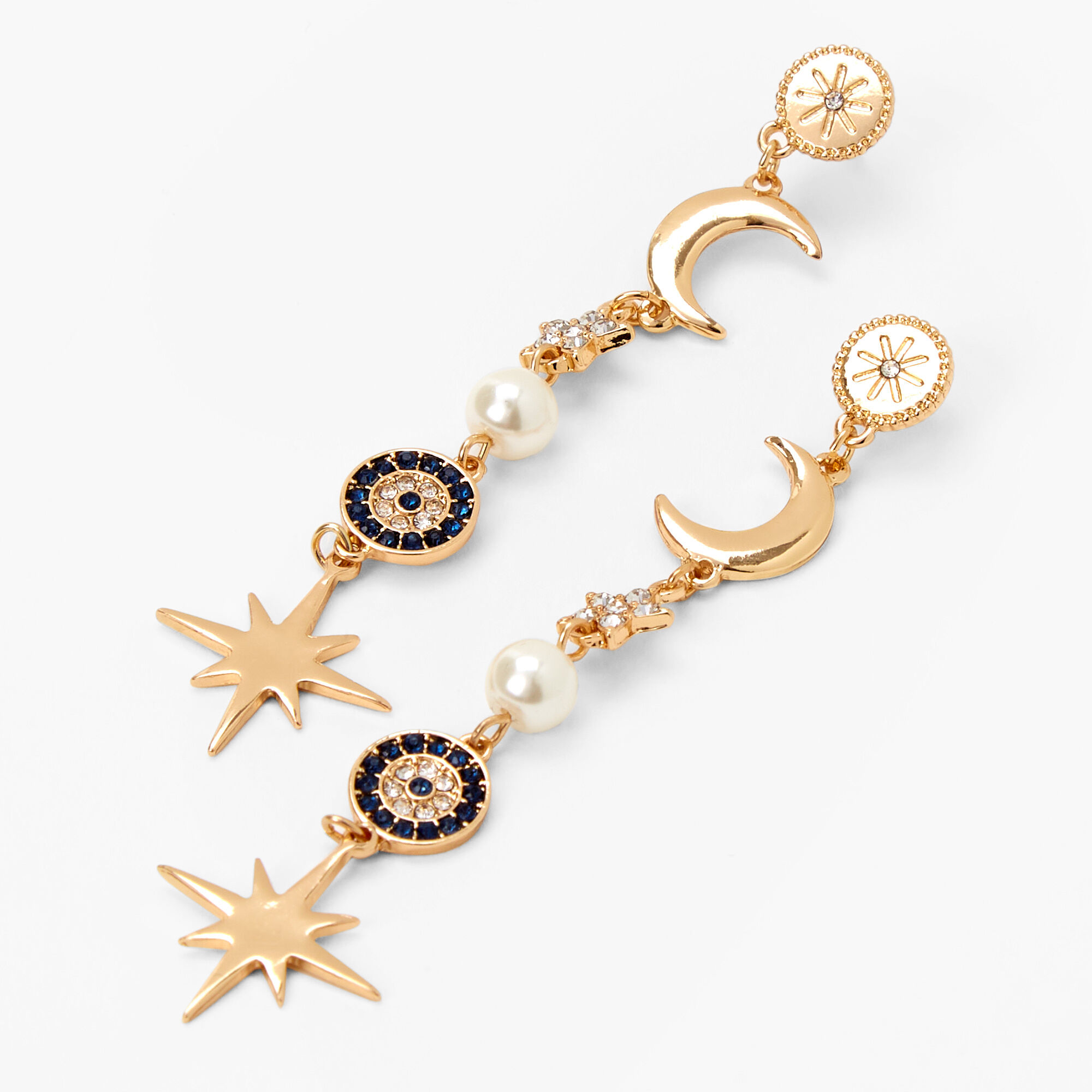 Claire's moon new arrivals earrings