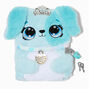 Mint Princess Puppy Plush Lock Diary,