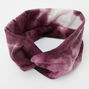 Tie Dye Twisted Headwrap - Burgundy,