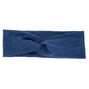 Large bandeau en jersey chin&eacute; bleu marine,
