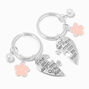 Best Friends Mother &amp; Daughter Split Heart Keychains - 2 Pack,