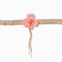 Coral Flower Fringe Choker Necklace,