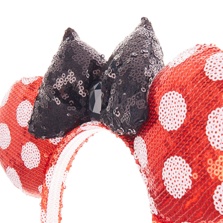 Disney&reg; Minnie Mouse Sequined Ears Headband- Red,