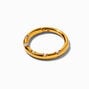 18k Gold Plated 18G Titanium Crystal Hoop Nose Ring,