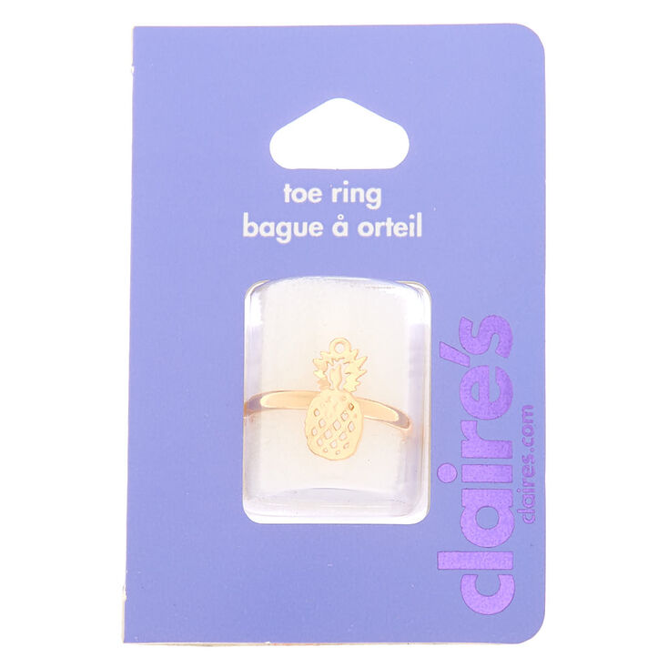 Gold Pineapple Toe Ring,