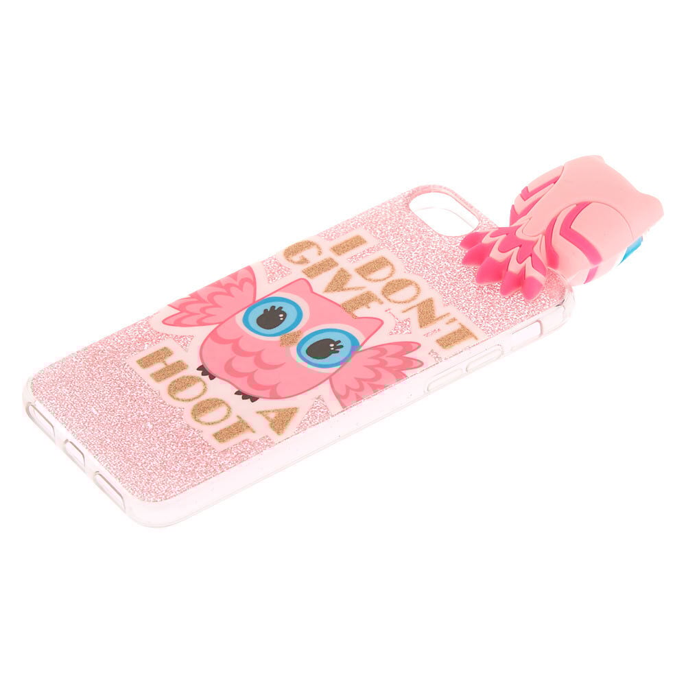 I Don't Give A Hoot Pop Over Phone Case with Sound - Pink,