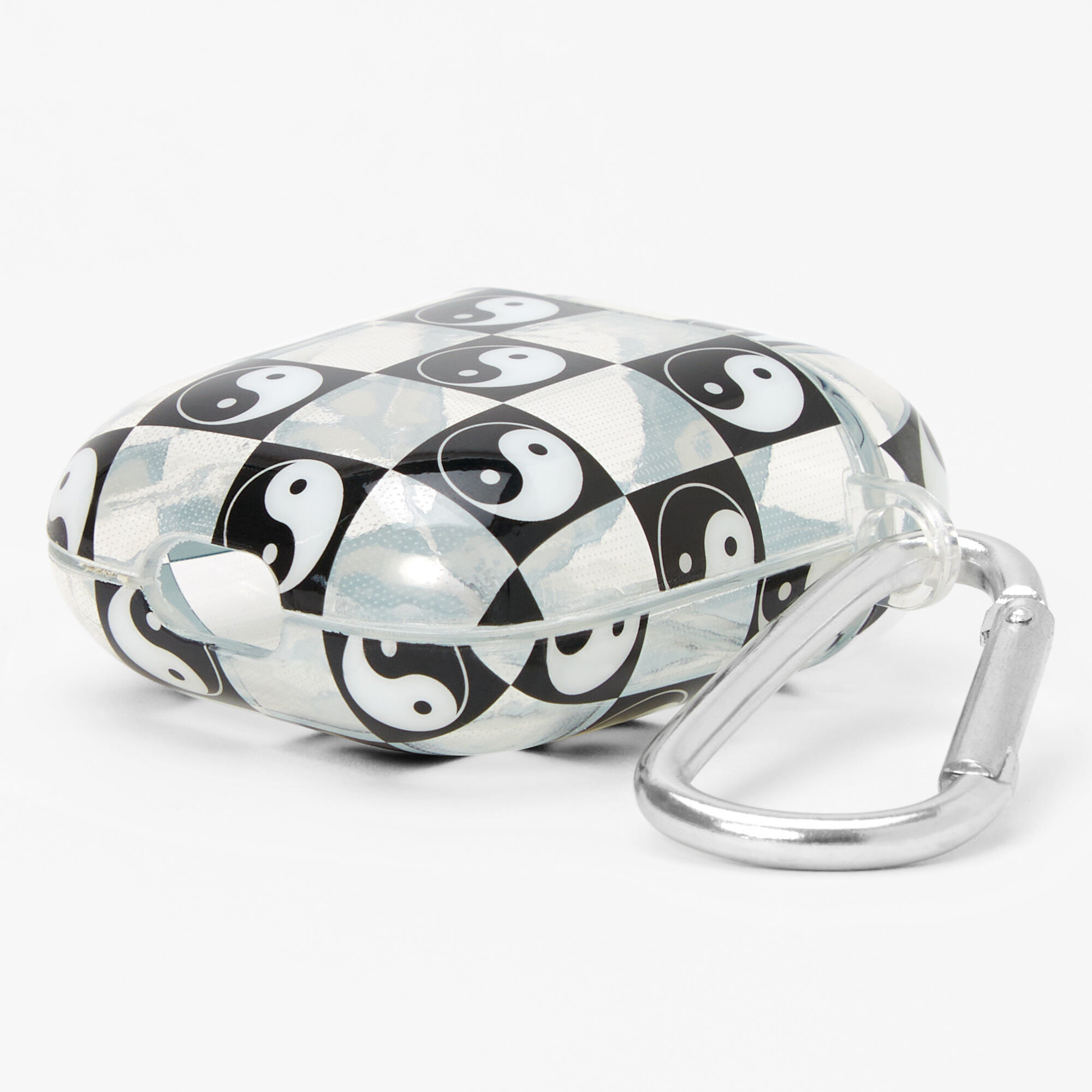 Black White Yin Yang Silicone Earbud Case Cover Compatible