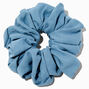 Chambray Denim Faux Suede Giant Hair Scrunchie,
