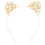 Gold Ivy Cat Ears Headband,
