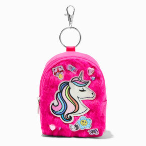 Furry Y2K Unicorn Mini Backpack Keychain,