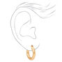 Mixed Metals Sleek Hoop Earrings - 3 Pack,