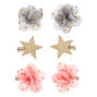 Claire&#39;s Club Chiffon Flower Hair Clips - 6 Pack,