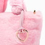 Furry Pink Crossbody Tote Bag,