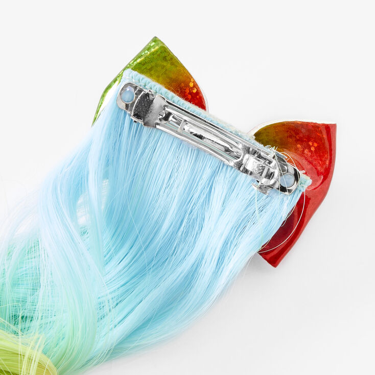 Claire&#39;s Club Rainbow Faux Hair Clip,