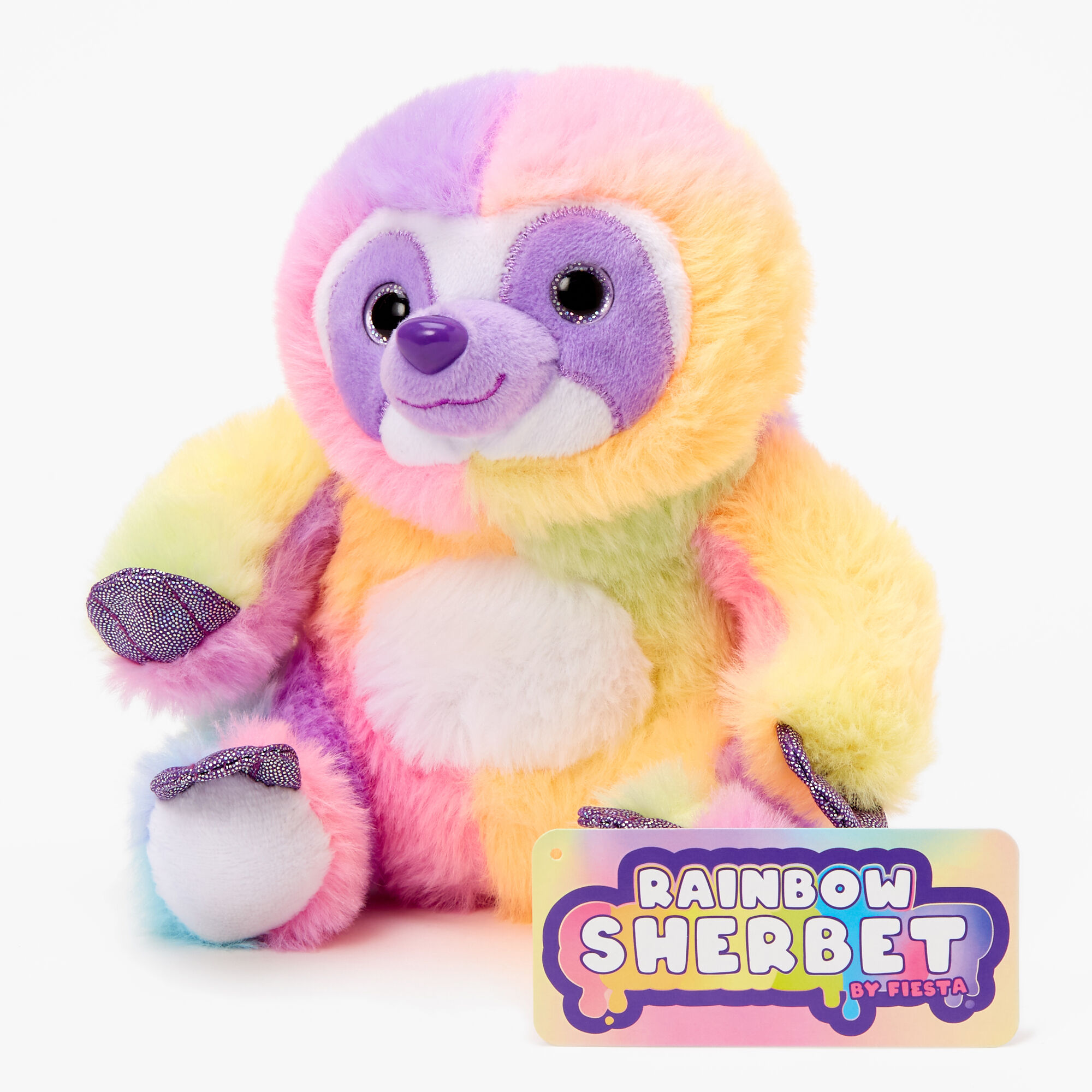 Rainbow stuffed sloth cheap