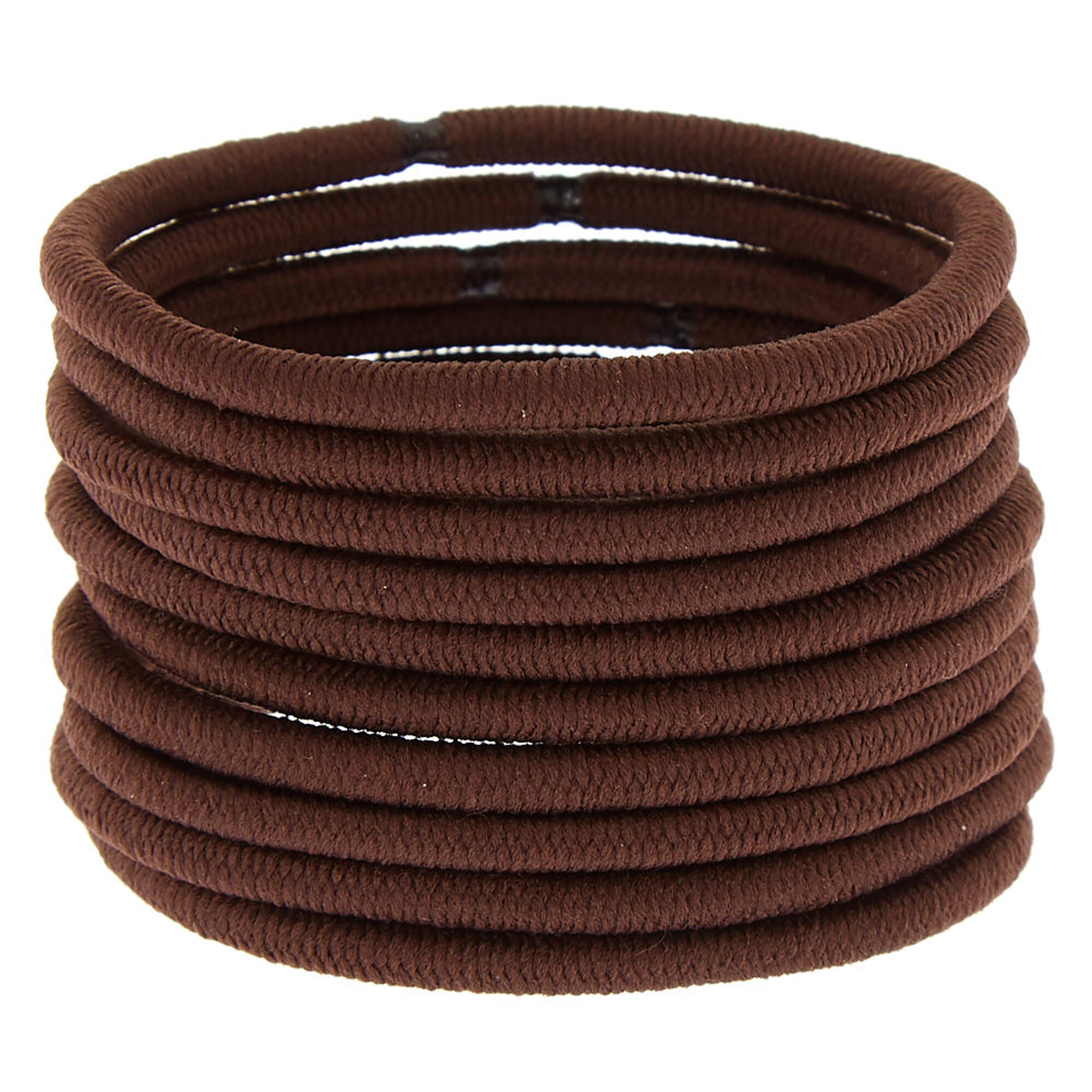 Luxe Hair Ties Brown 10 Pack Claire s US luxe-hair-ties-brown-10-pack-claire-s-us