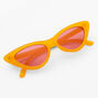 Retro Cat Eye Sunglasses - Orange,