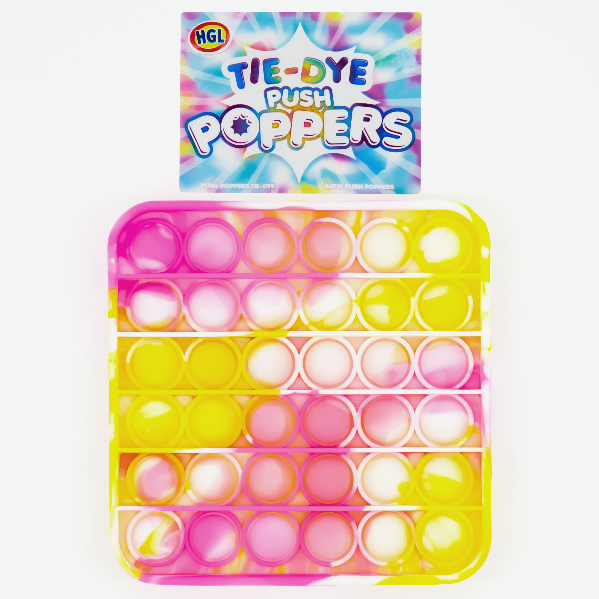Tie-Dye Push Poppers Fidget Toy