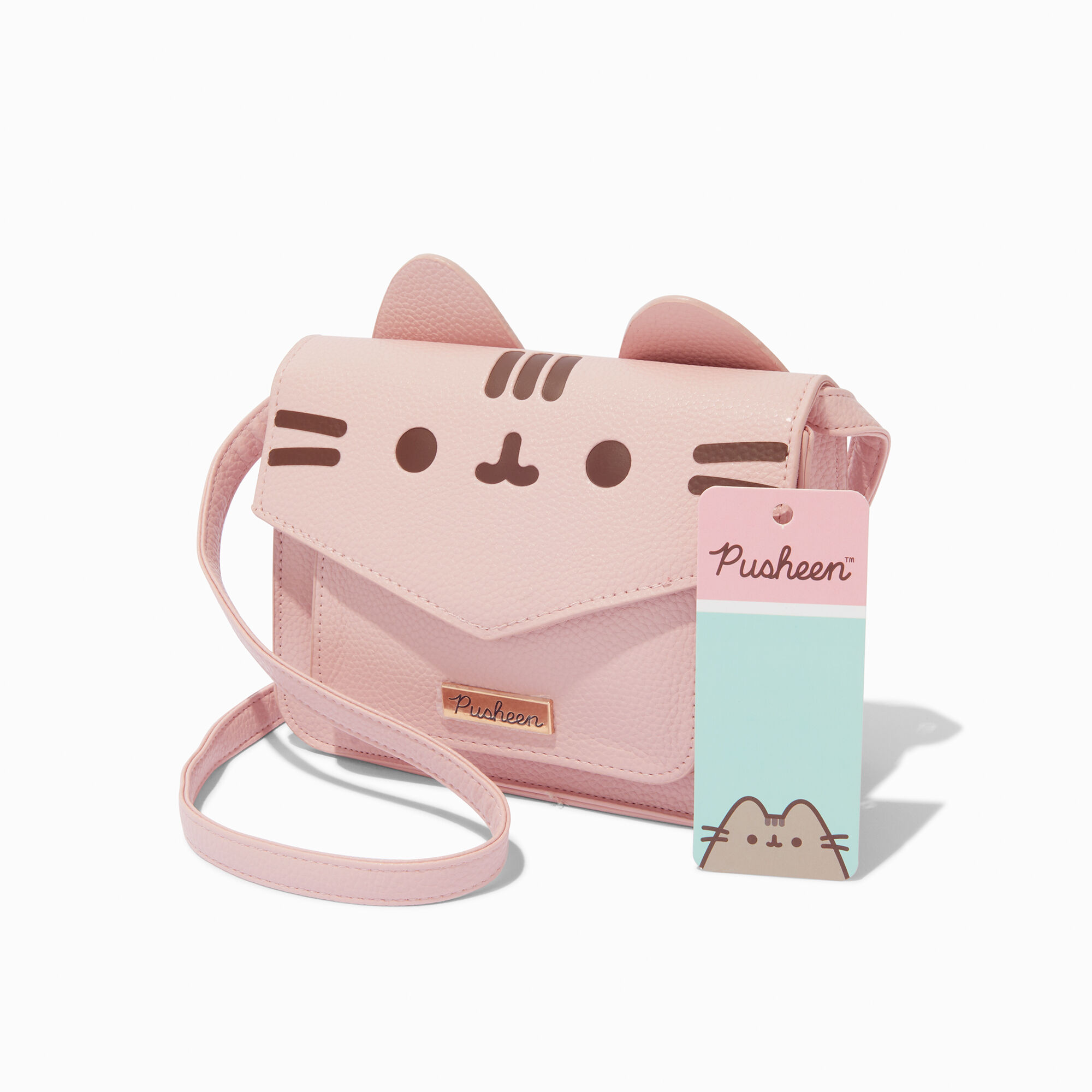 View Claires Pusheen Satchel Crossbody Bag Pink information