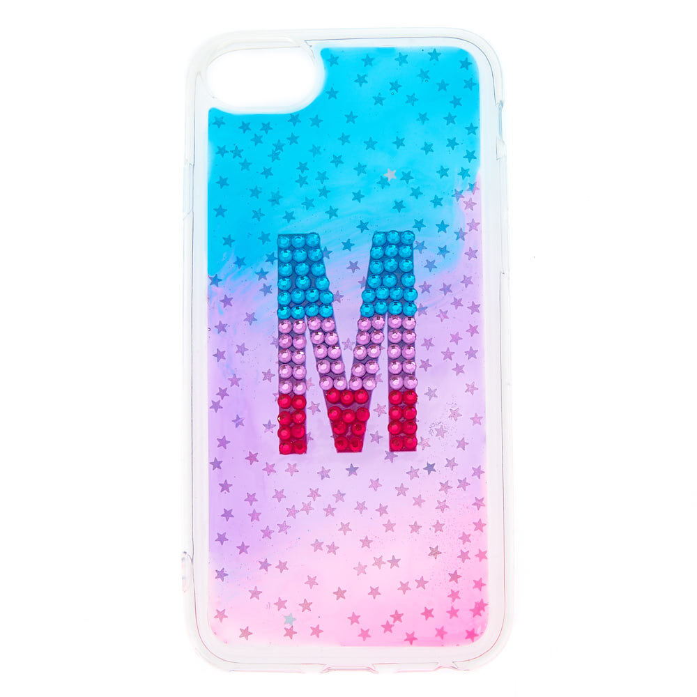 Coque de portable initiale M étoile effet ombré,