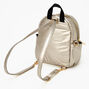 Mini sac &agrave; dos convertible en sac &agrave; bandouli&egrave;re m&eacute;tallis&eacute; - Ocre,