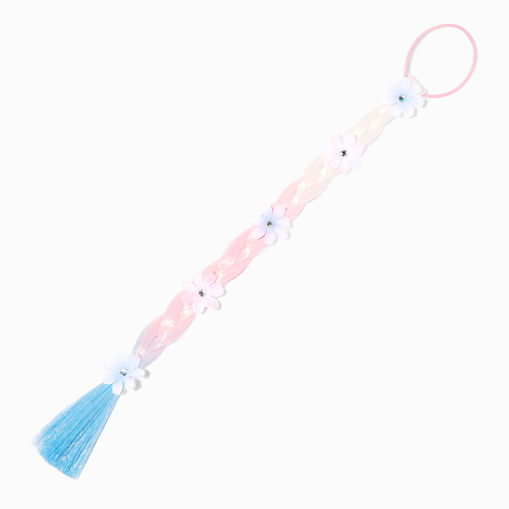 Claire's Tresse de cheveux synthétiques florale pastel Claire's Club