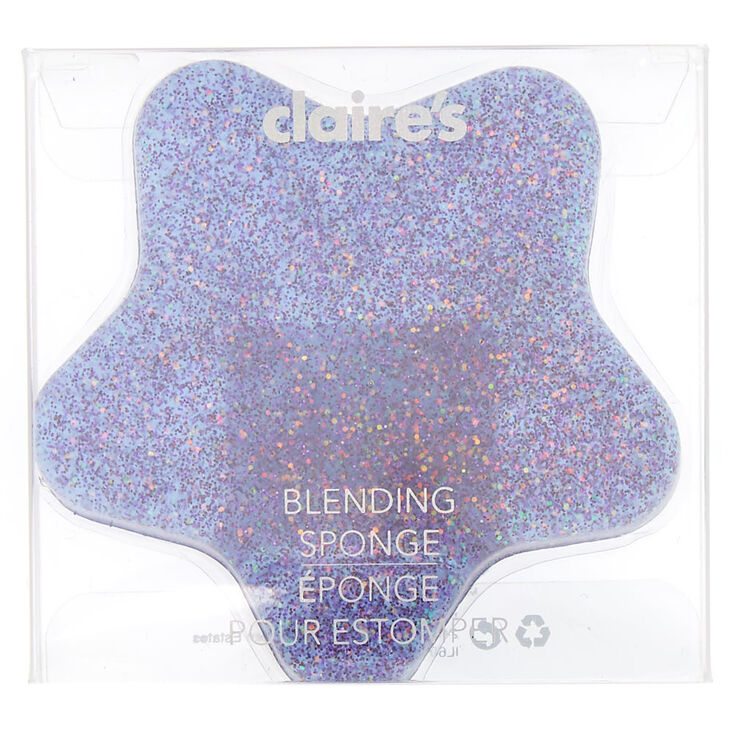 Claire's Éponge à maquillage en silicone étoile cosmique violette
