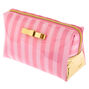 Striped Makeup Bag - Pink,