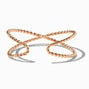 Gold-tone Twisted Rope X Cuff Bracelet ,