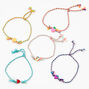 Mixed Fruit Adjustable Woven Bracelets - 5 Pack,