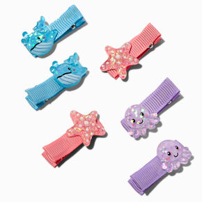 Claire&#39;s Club Sea Life Icons Hair Clips - 6 Pack,