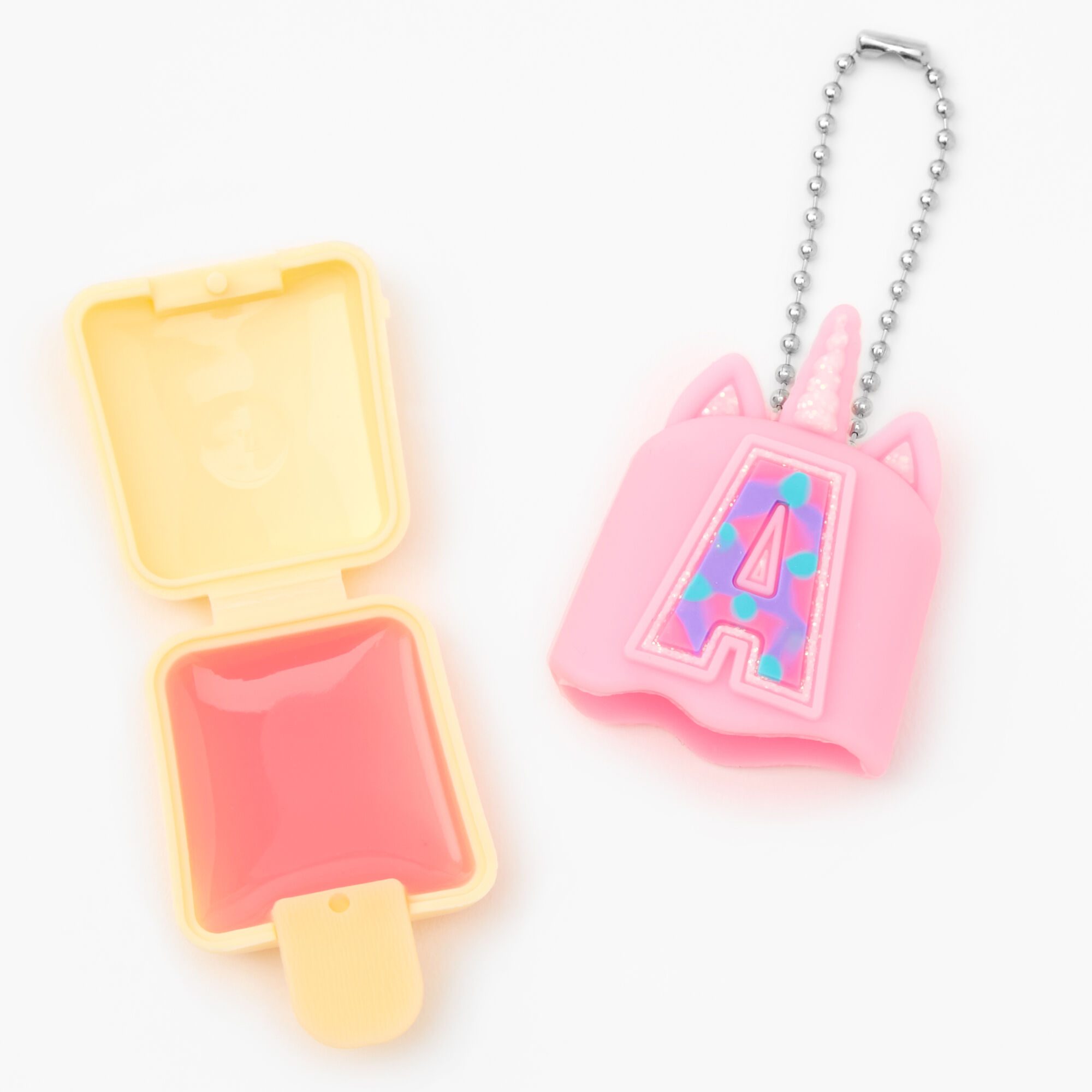 Pucker Pops® Initial Lip Gloss - Pink, A,