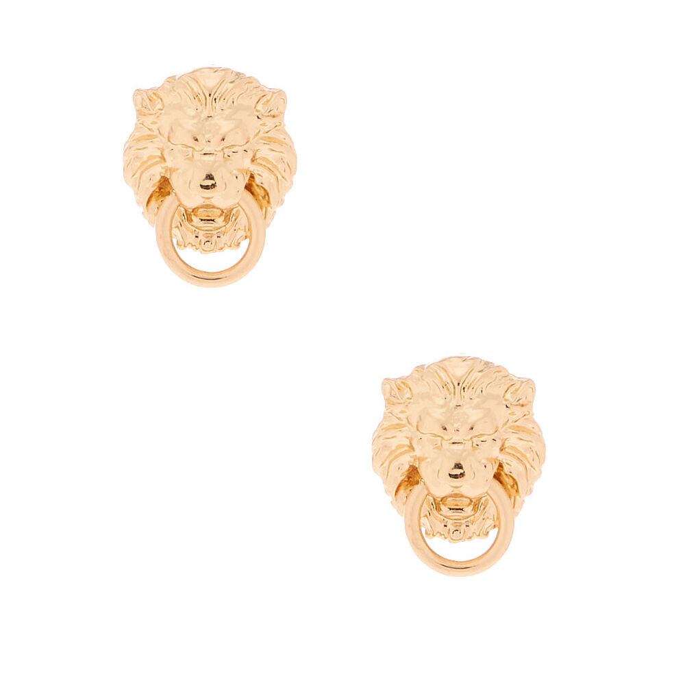 Lion door deals knocker earrings