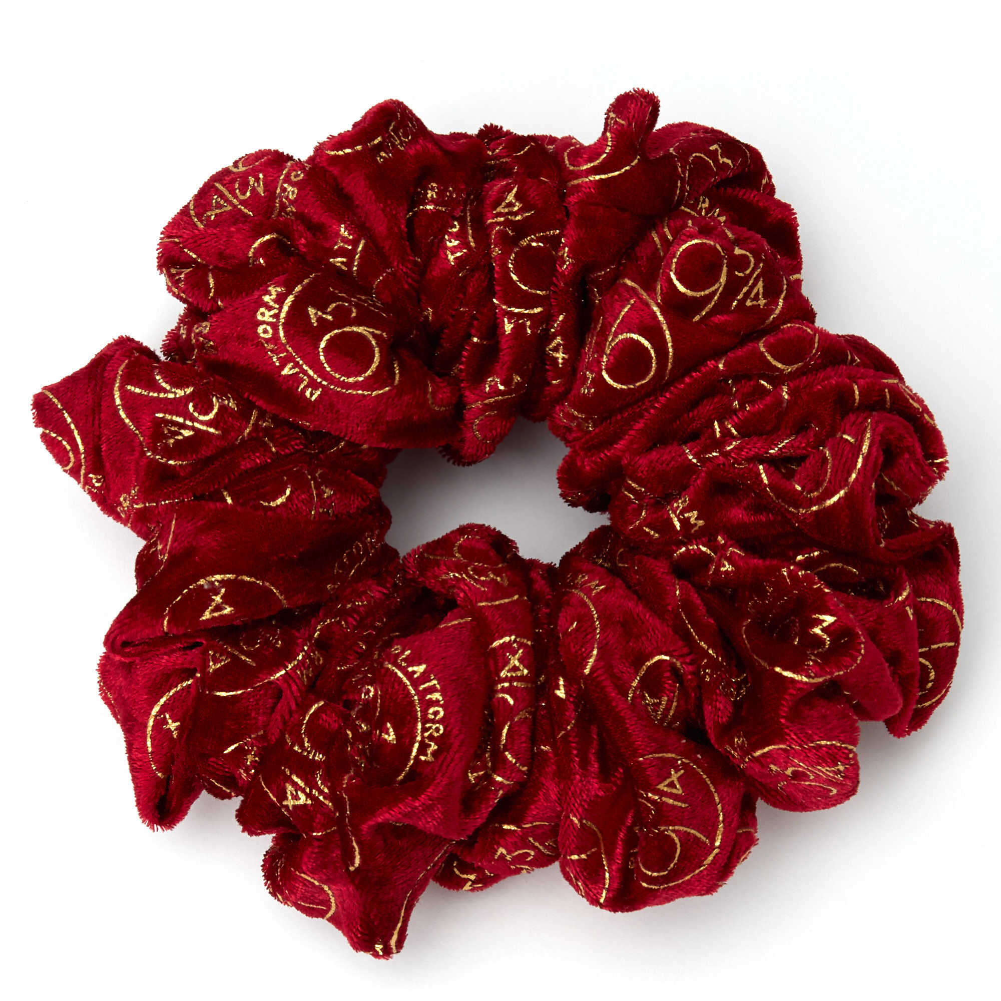 Harry Potter Platform 9 3/4 Velvet XL Hair Scrunchie – Red,