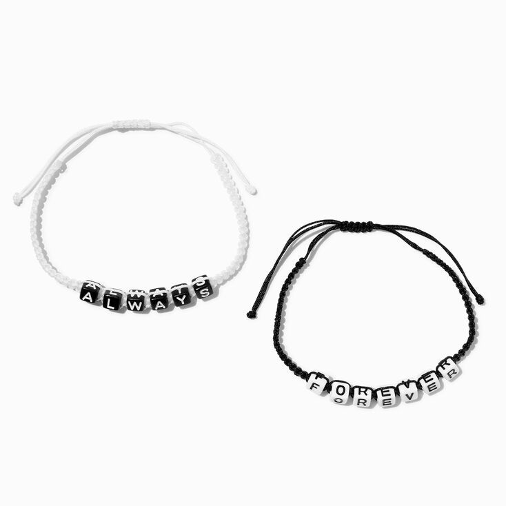 Best Friends Always &amp; Forever Knotted Cord Bracelets - 2 Pack,