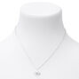 Silver Stegosaurus Pendant Necklace,