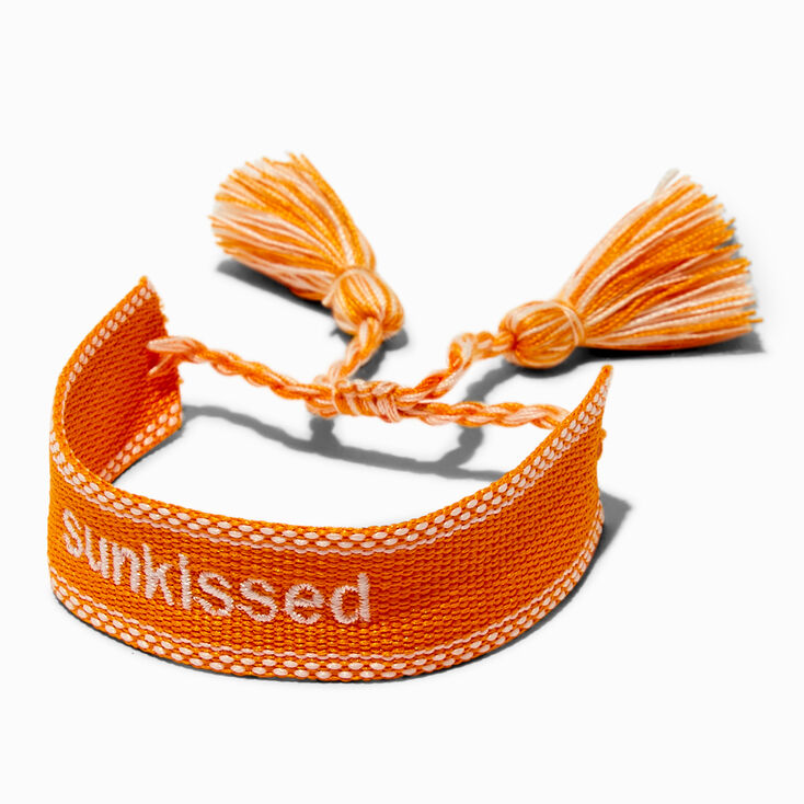Woven Orange ''Sunkissed'' Bolo Bracelet